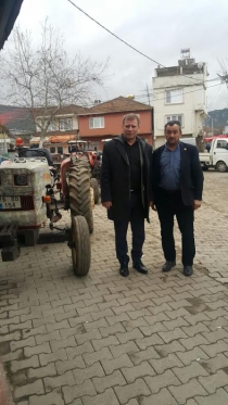 NİLÜFER ZİRAAT ODASI BAŞKANI ŞENOL AYBEY VE FADILLI MUHTARI MEHMET İŞEF